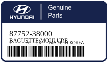 HYUNDAI - 87752-38000 BAGUETTE/MOULURE