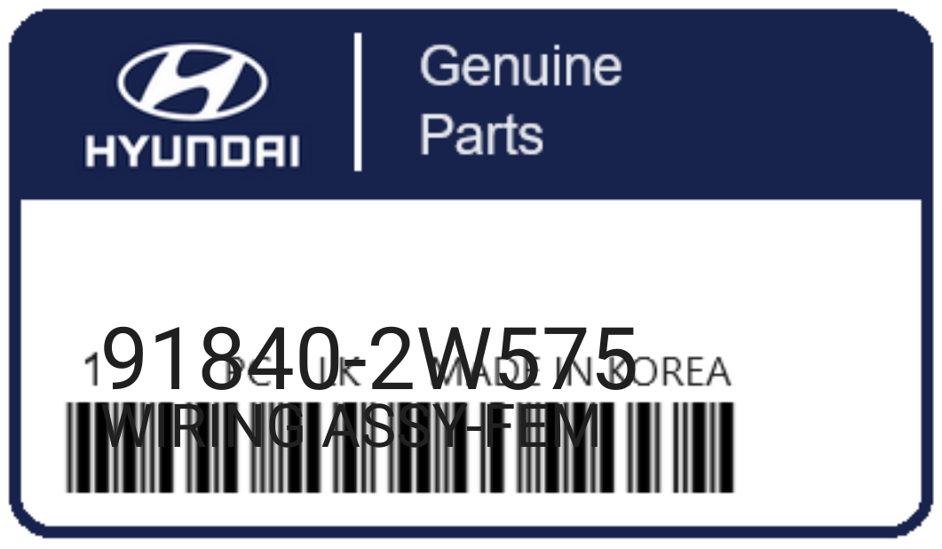 HYUNDAI - 91840-2W575 WIRING ASSY-FEM