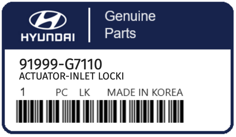 HYUNDAI - 91999-G7110 ACTUATOR-INLET LOCKI