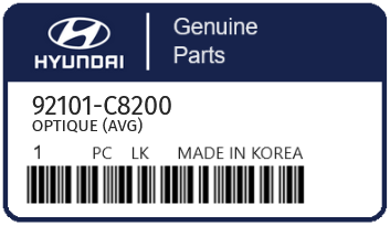 HYUNDAI - 92101-C8200 OPTIQUE (avg)