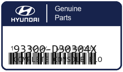 HYUNDAI - 93300-D30304X GARNITURE/FINITION/PANNEAU