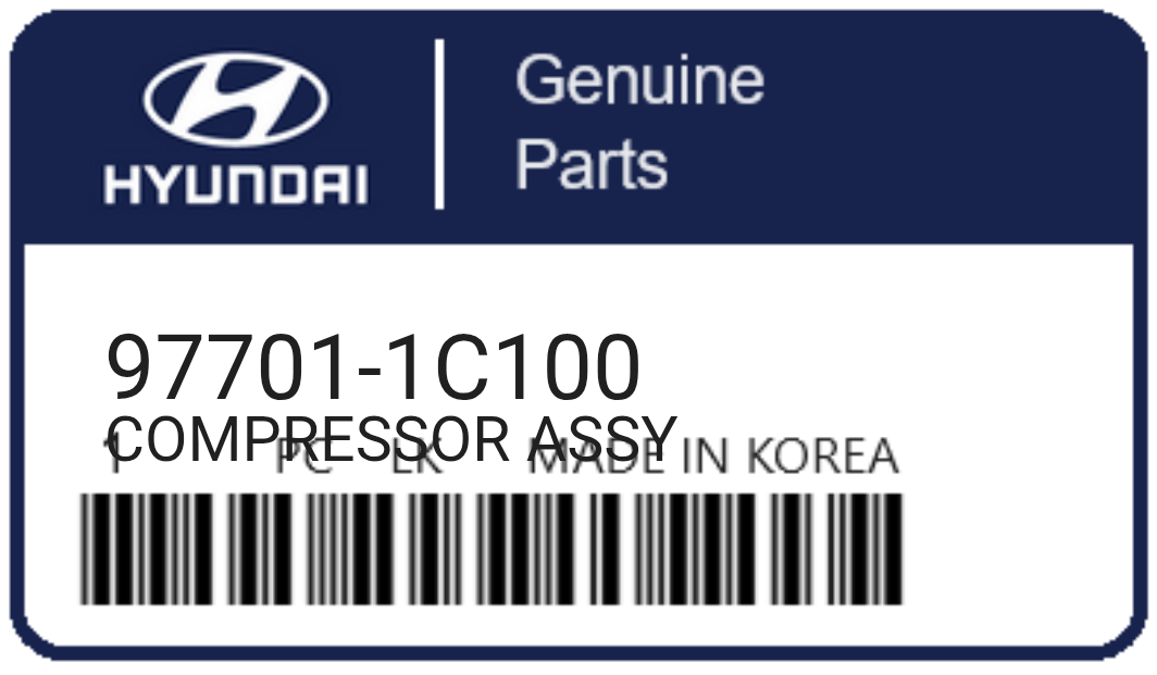 HYUNDAI - 97701-1C100 COMPRESSOR ASSY
