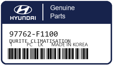 HYUNDAI - 97762-F1100 DURITE CLIMATISATION