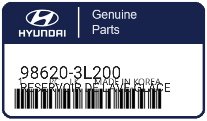 HYUNDAI - 98620-3L200 RESERVOIR DE LAVE-GLACE