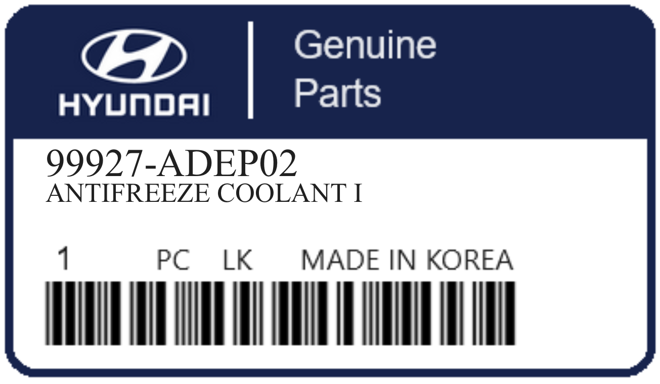 HYUNDAI - 99927-ADEP02 ANTIFREEZE COOLANT I