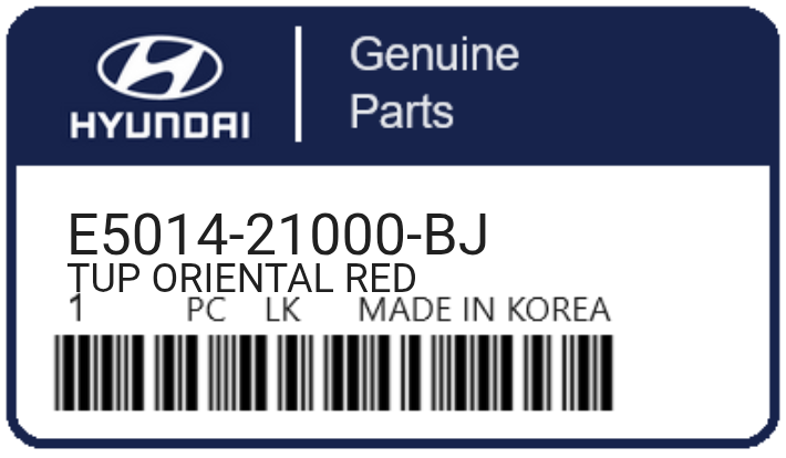 HYUNDAI - E5014-21000-BJ TUP ORIENTAL RED