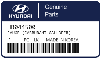 HYUNDAI - HB044500 JAUGE (carburant-galloper)