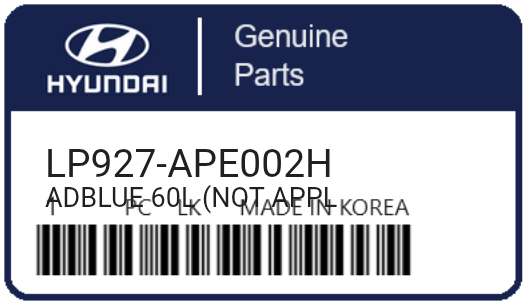 HYUNDAI - LP927-APE002H ADBLUE 60L (NOT APPL