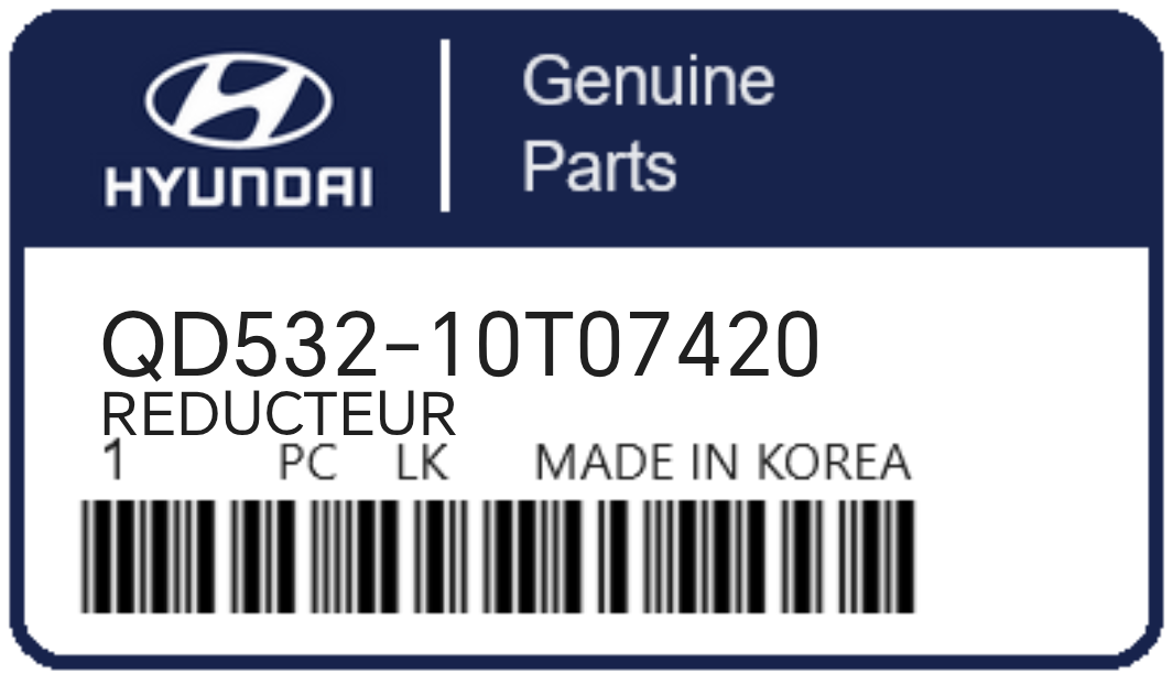 HYUNDAI - QD532-10T07420 REDUCTEUR