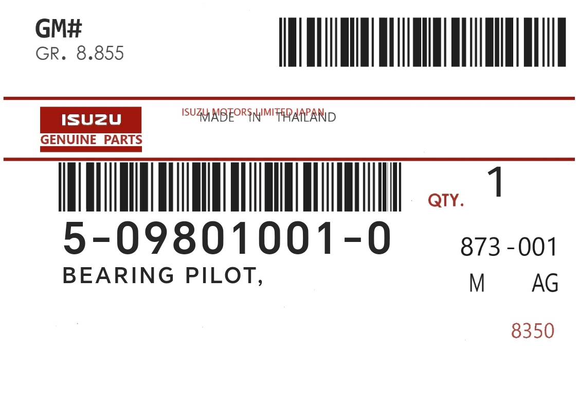 ISUZU - 50980-10010 BEARING PILOT,