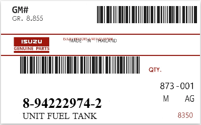 ISUZU - 89422-29742 UNIT FUEL TANK