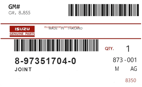 ISUZU - 89735-17040 JOINT