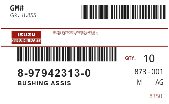 ISUZU - 89794-23130 BUSHING ASSIS