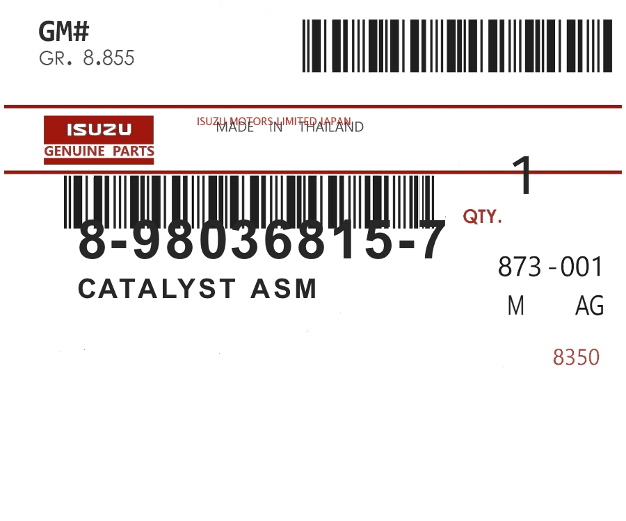 ISUZU - 89803-68157 CATALYST ASM