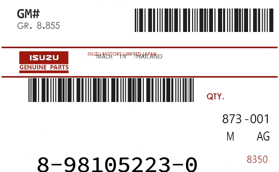 ISUZU - 89810-52230 GLASS BACKLIGH