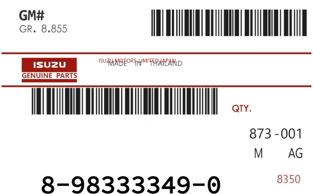 ISUZU - 89833-33490 METAL SET CRANKSHAFT.STANDARD