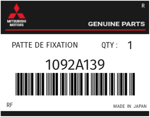 MITSUBISHI - 1092A139 PATTE DE FIXATION