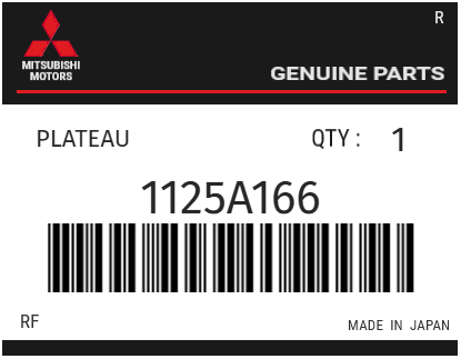 MITSUBISHI - 1125A166 PLATEAU
