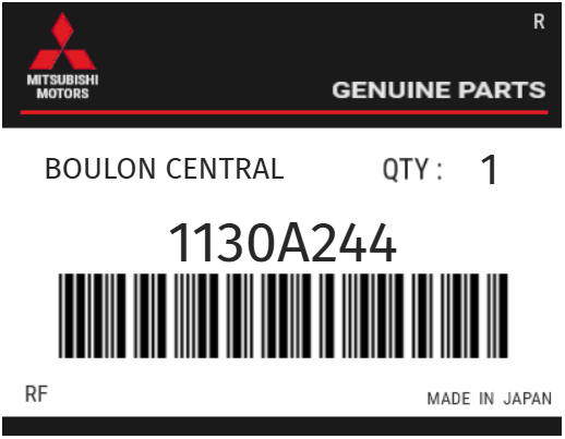 MITSUBISHI - 1130A244 BOULON CENTRAL