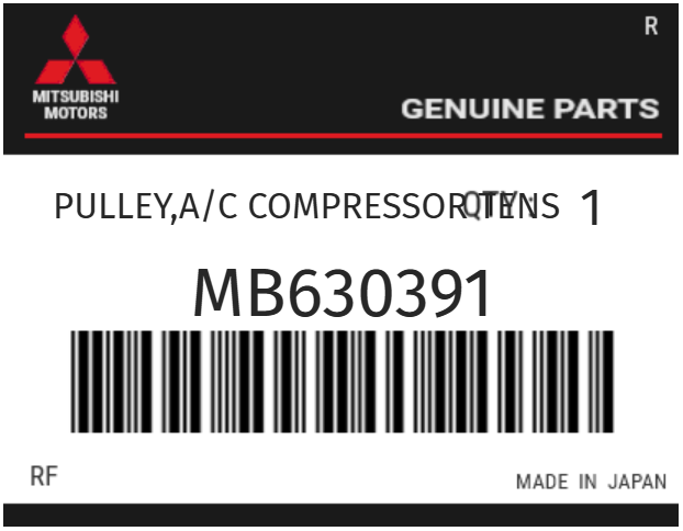 MITSUBISHI - MB630391 COMPRESSOR ASSY