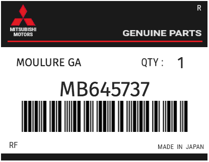 MITSUBISHI - MB645737 MOULURE GA