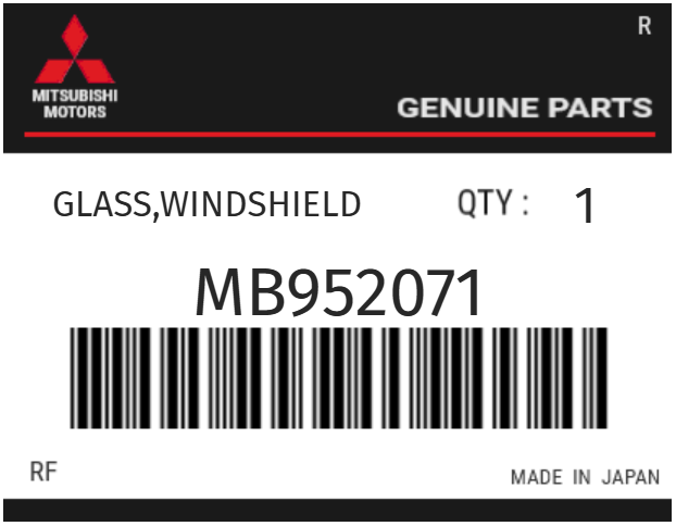 MITSUBISHI - MB952071 VITRE
