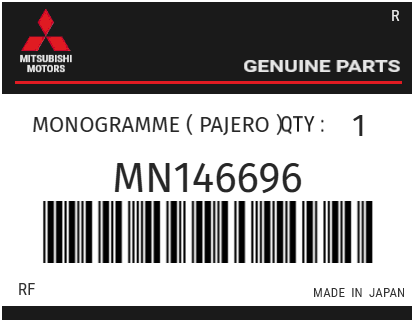 MITSUBISHI - MN146696 MONOGRAMME ( PAJERO )