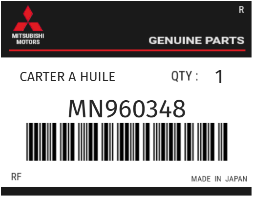 MITSUBISHI - MN960348 CARTER A HUILE