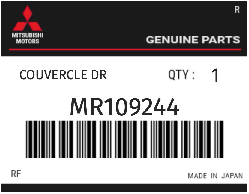 MITSUBISHI - MR109244 ENJOLIVEUR DE PAVILLON (latd-ar)