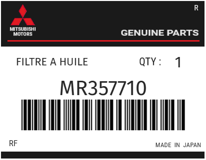 MITSUBISHI - MR357710 FILTRE A HUILE