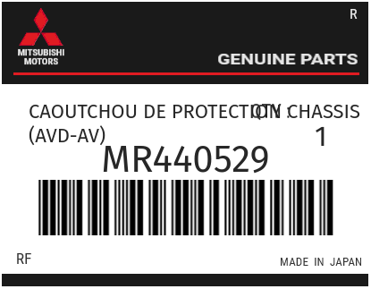 MITSUBISHI - MR440529 CAOUTCHOU DE PROTECTION CHASSIS (avd-av)