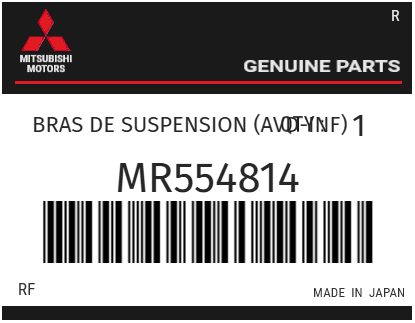 MITSUBISHI - MR554814 BRAS DE SUSPENSION (avd-inf)