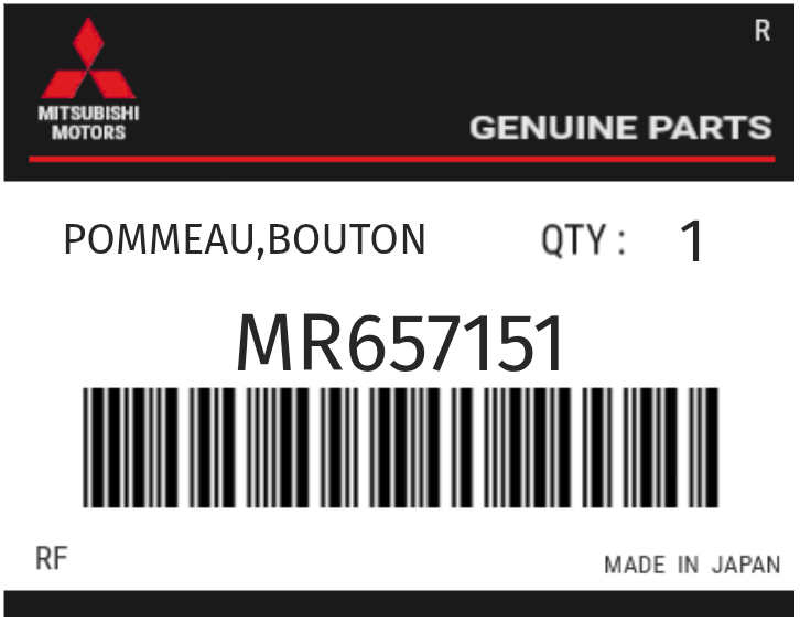MITSUBISHI - MR657151 POMMEAU,BOUTON