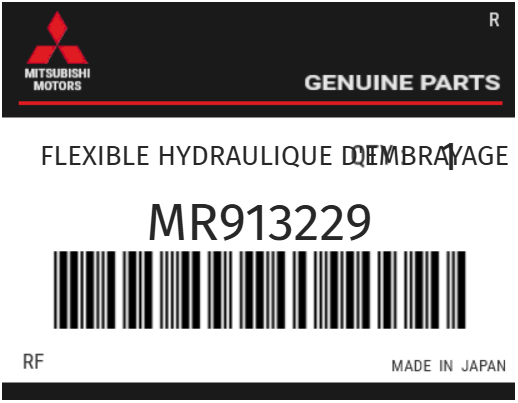 MITSUBISHI - MR913229 FLEXIBLE HYDRAULIQUE D'EMBRAYAGE