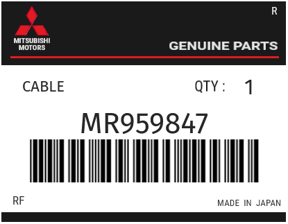 MITSUBISHI - MR959847 CABLE