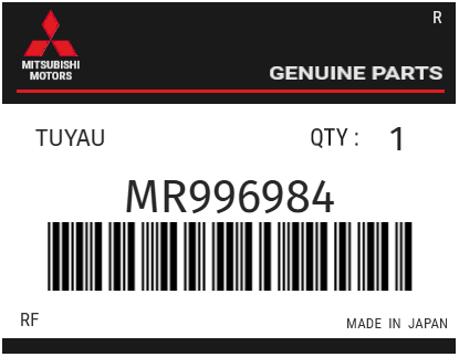 MITSUBISHI - MR996984 TUYAU