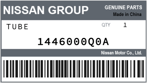NISSAN - 1446000Q0A TUBE
