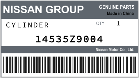 NISSAN - 14535Z9004 CYLINDER