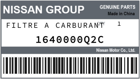 NISSAN - 1640000Q2C FILTRE A CARBURANT