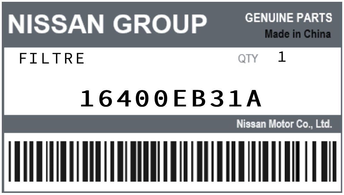 NISSAN - 16400EB31A FILTRE