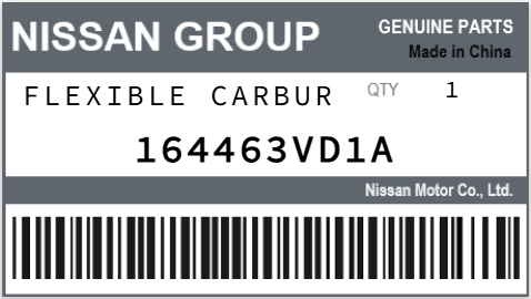 NISSAN - 164463VD1A FLEXIBLE CARBUR