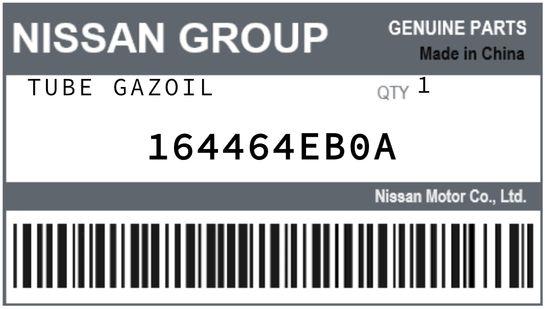 NISSAN - 164464EB0A TUBE GAZOIL