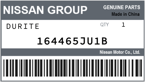 NISSAN - 164465JU1B DURITE