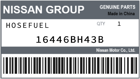 NISSAN - 16446BH43B HOSEFUEL