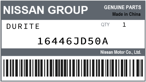 NISSAN - 16446JD50A DURITE