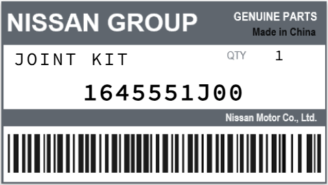 NISSAN - 1645551J00 JOINT KIT