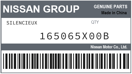 NISSAN - 165065X00B SILENCIEUX