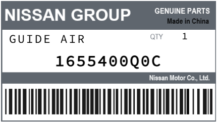NISSAN - 1655400Q0C GUIDE AIR