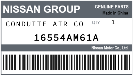 NISSAN - 16554AM61A CONDUITE AIR CO