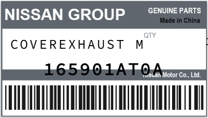 NISSAN - 165901AT0A COVEREXHAUST M